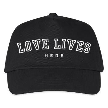 Love Lives Here - Kids’ Baseball Cap - black - Front