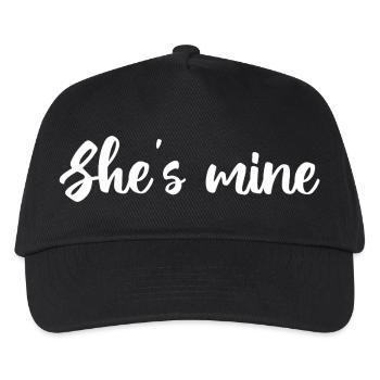 She-s-Mine-Design - Kinder Basecap - Schwarz - Vorne