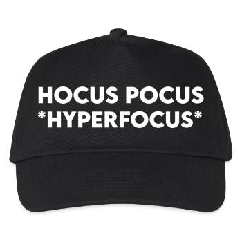 Hokuspokus-Hyperfokus - Kinder Basecap - Schwarz - Vorne