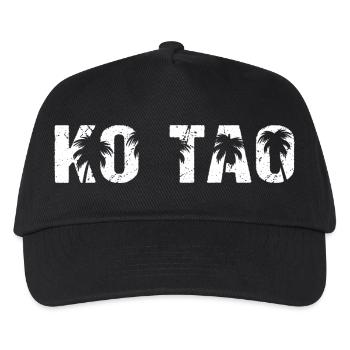 Ko Tao Thailand Palmen - Kinder Basecap - Schwarz - Vorne