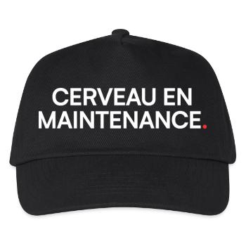 Brain maintenance, humor, fatigue - Kids’ Baseball Cap - black - Front
