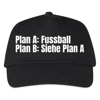 Plan A Football – Plan B - Kids’ Baseball Cap - black - Front