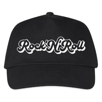 Rock 'N' Roll Script - Kids’ Baseball Cap - black - Front