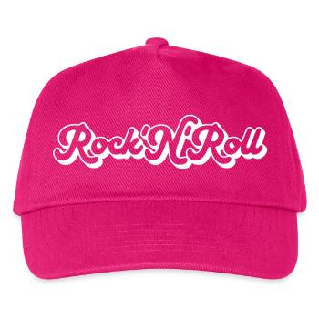 Rock 'N' Roll Script - Kids’ Baseball Cap - fuchsia - Front