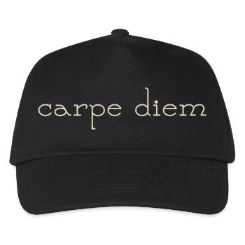 carpe diem - Kinder Basecap - Schwarz - Vorne
