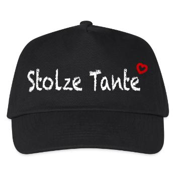Stolze Tante  - Kinder Basecap - Schwarz - Vorne