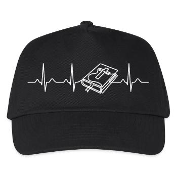Bible Heartbeat Don de croyant chrétien - Casquette de baseball Enfant - noir - Devant