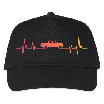 Sunset Pickup Heartbeat Auto Pickup - Kinder Basecap - Schwarz - Vorne