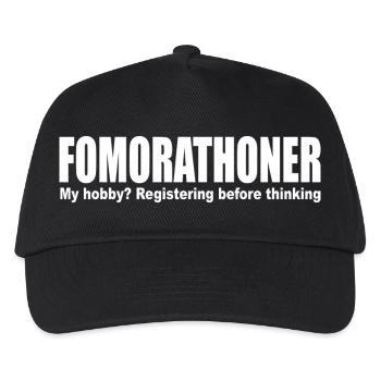 Fomorathoner Run Marathon FOMO Training Endurance - Kids’ Baseball Cap - black - Front