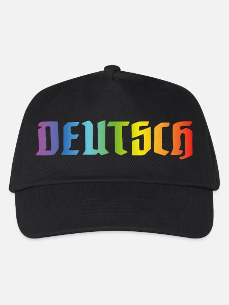 DEUTSCH PRIDE - Kinder Basecap - Schwarz