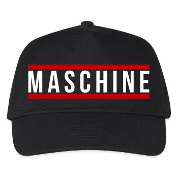 Maschine front - Kinder Basecap - Schwarz - Vorne