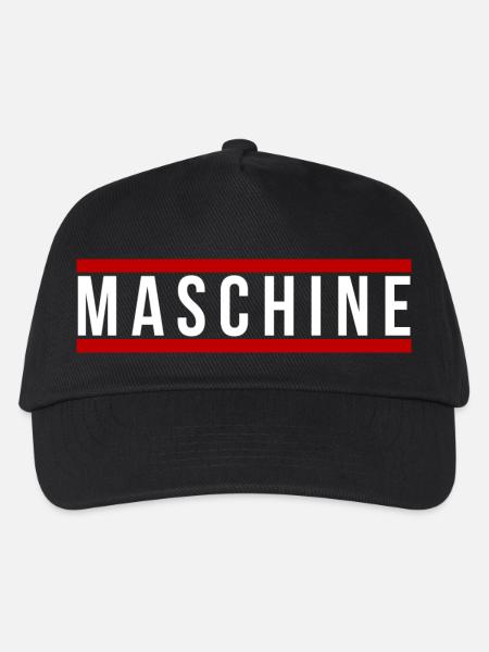 Maschine front - Kinder Basecap - Schwarz