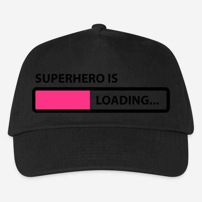 superhero is loading - Kinder Basecap - Schwarz