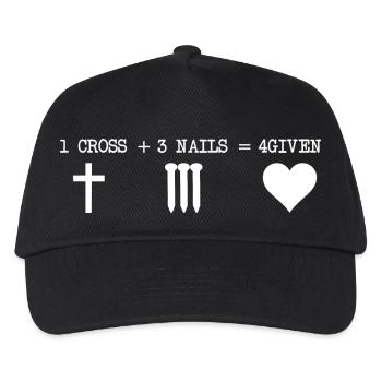 CROSS 1 + 3 + NAILS 4GIVEN - Casquette de baseball Enfant - noir - Devant