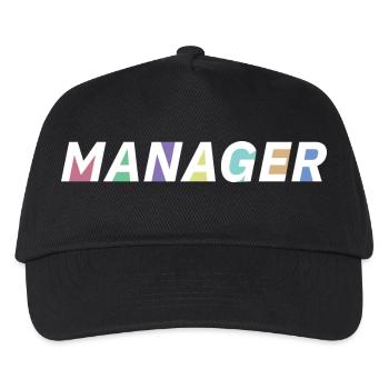 Le manager - Casquette de baseball Enfant - noir - Devant