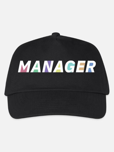 The manager - Kids’ Baseball Cap - black