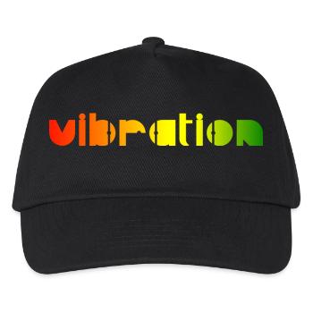 Vibration - Reggae - Casquette de baseball Enfant - noir - Devant