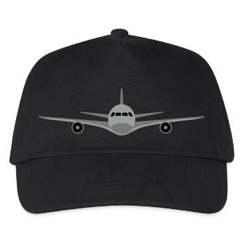 Avion - Casquette de baseball Enfant - noir - Devant