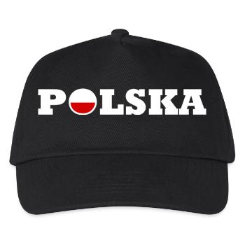 Polen - Kinder Basecap - Schwarz - Vorne