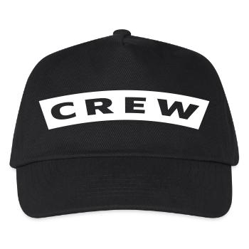 Crew curved patch - Kids’ Baseball Cap - black - Front