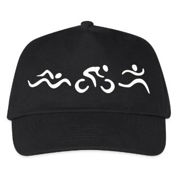 Triathlon - Kinder Basecap - Schwarz - Vorne