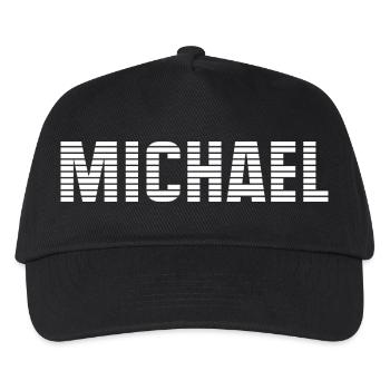 Nom Michael - Casquette de baseball Enfant - noir - Devant