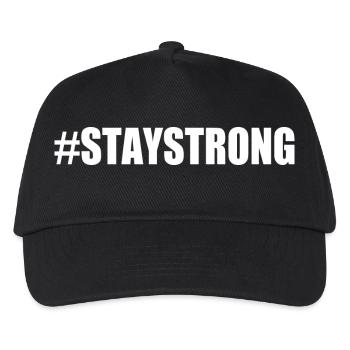 Stay strong - Casquette de baseball Enfant - noir - Devant