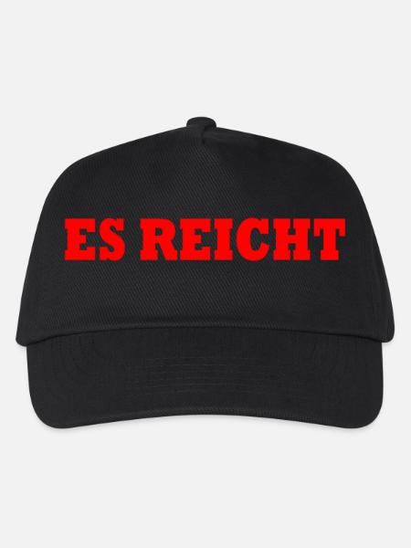 ES REICHT - Kinder Basecap - Schwarz