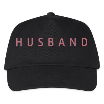 Husband - Married Men Gift Matching Outfit - Kids’ Baseball Cap - black - Front
