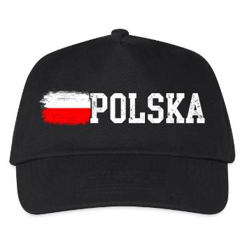 Polska-Flagge - Kinder Basecap - Schwarz - Vorne
