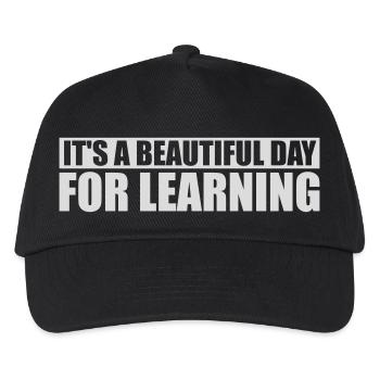 beautiful day for learning - Kids’ Baseball Cap - black - Front