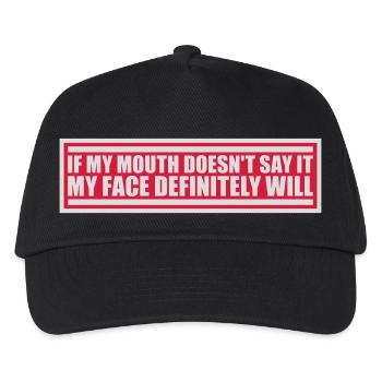 Mon visage le fera certainement - Casquette de baseball Enfant - noir - Devant
