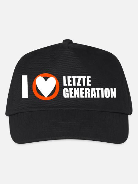 Letzte Generation - Design 3 - Kinder Basecap - Schwarz