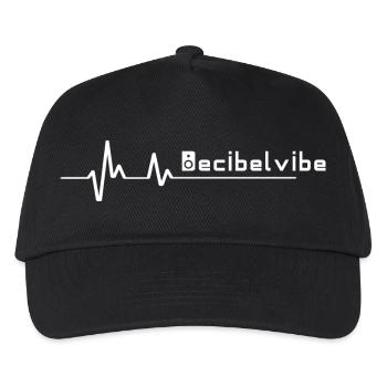 Decibelvibe - Derivative products - L Wave2 Design - Kids’ Baseball Cap - black - Front