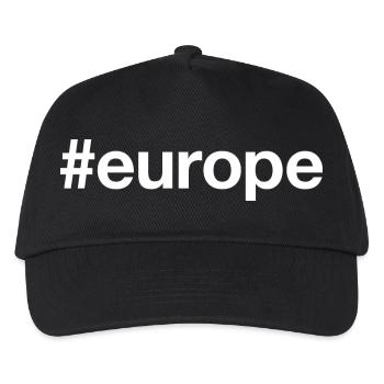 EUROPE Hashtag - Kids’ Baseball Cap - black - Front