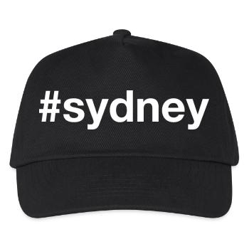 SYDNEY Australien Hashtag - Kinder Basecap - Schwarz - Vorne