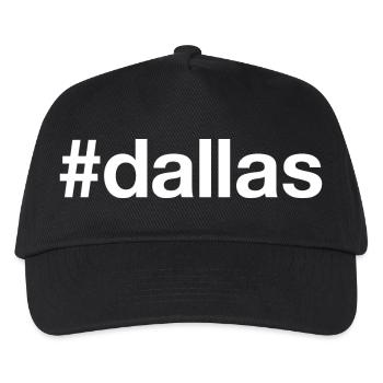 DALLAS Texas Hashtag - Kinder Basecap - Schwarz - Vorne
