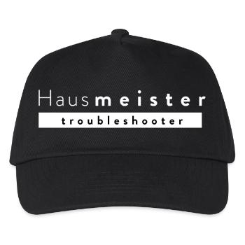 Hausmeister – Troubleshooter - Kinder Basecap - Schwarz - Vorne
