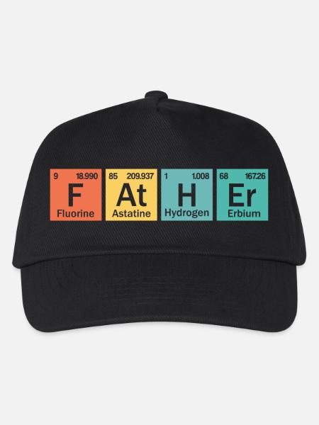 Vater-Element - Kinder Basecap - Schwarz