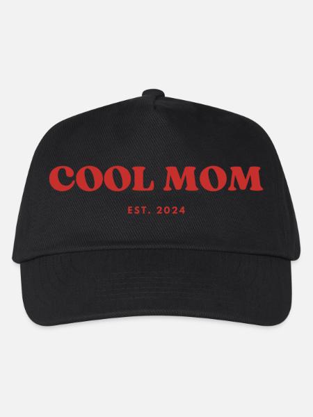 Cool Mom Est. 2024 - Kinder Basecap - Schwarz