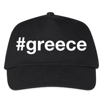 GREECE Hashtag - Kids’ Baseball Cap - black - Front