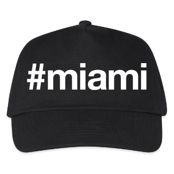 MIAMI Hashtag - Kinder Basecap - Schwarz - Vorne