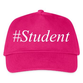 #Student Logo White - Kids’ Baseball Cap - fuchsia - Front