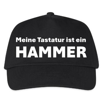 My keyboard is a HAMMER - Kids’ Baseball Cap - black - Front