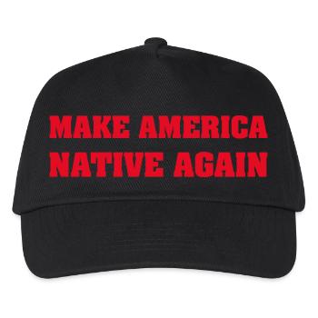 american native, deadly day, apache - Kinder Basecap - Schwarz - Vorne