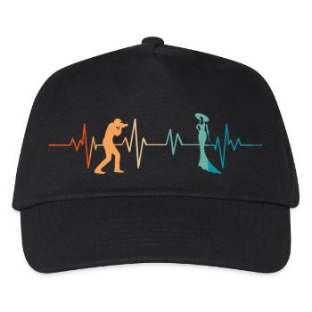 Heartbeat Photography - Geschenkidee - Kinder Basecap - Schwarz - Vorne