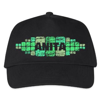 Anita as a mother - Kids’ Baseball Cap - black - Front