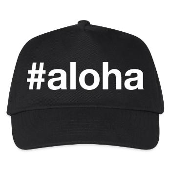 ALOHA Hashtag - Kinder Basecap - Schwarz - Vorne