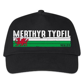 Merthyr Tydfil: Welsh Heritage and Scenic Beauty - Kids’ Baseball Cap - black - Front