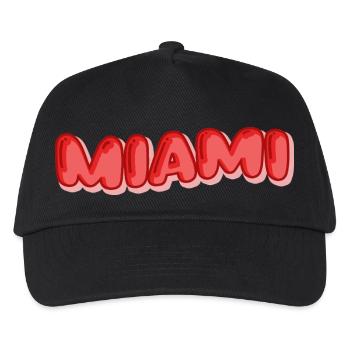 Urlaub Miami - Kinder Basecap - Schwarz - Vorne
